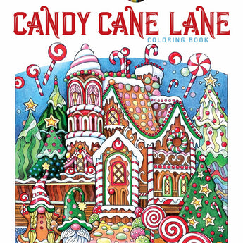 Creative Haven Candy Cane Lane Coloring Book