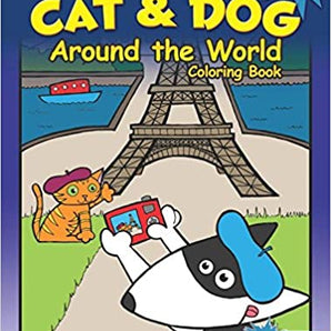 SPARK Cat & Dog Around the World Coloring Book
