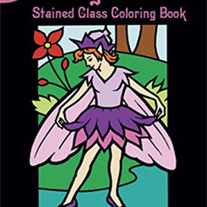 Fairy World Stained Glass coloring Book