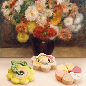 Artful Flower Rattles