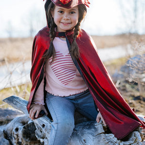 Ruby Metallic Dragon Cape