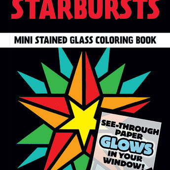 Starbursts Mini Stained Glass Coloring Book