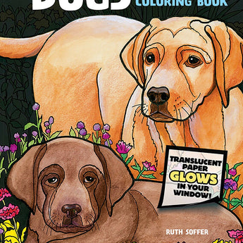 Dogs Stained Glass Coloring Book