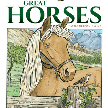 Creative Haven Great Horses Coloring Book