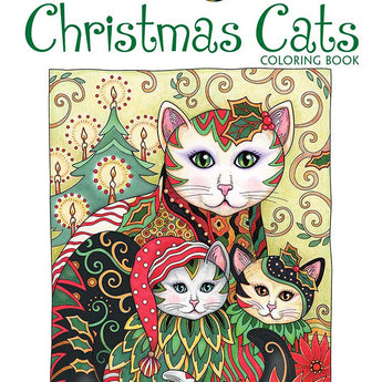 Creative Haven Christmas Cats Coloring Book