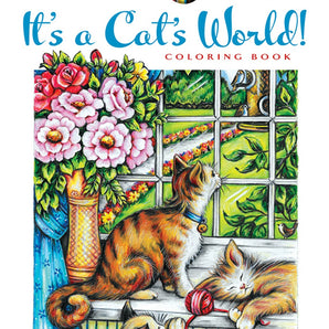 It's a Cat's World! Coloring Book