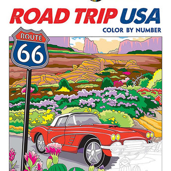 Creative Haven Road Trip USA Color by Number
