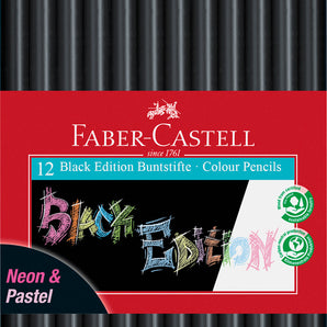 Black Edition Colored Pencils Neon + Pastel
