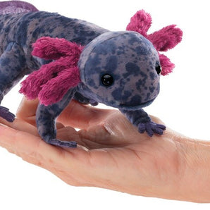 Black Axolotl Finger Puppet