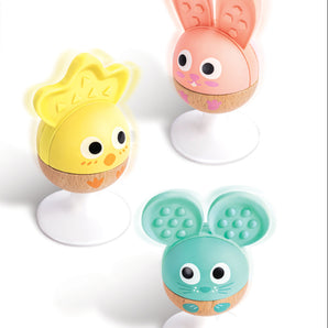 Cheery Critter Rattle Trio