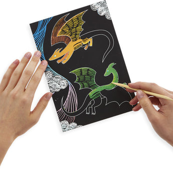 Fantastic Dragon Scratch And Scribble Scratch Art Kit