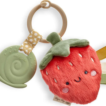 Itzy Pal™ - Plush Pal with Silicone Teether (Strawberry)