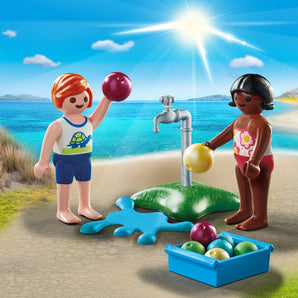 Children with Water Balloons