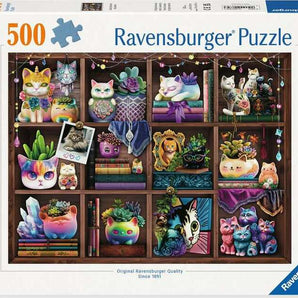 Cubby Cats & Succulents - 500 Pieces