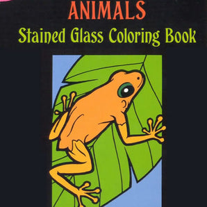 Rain Forest Animals Stained Glass Coloring Book