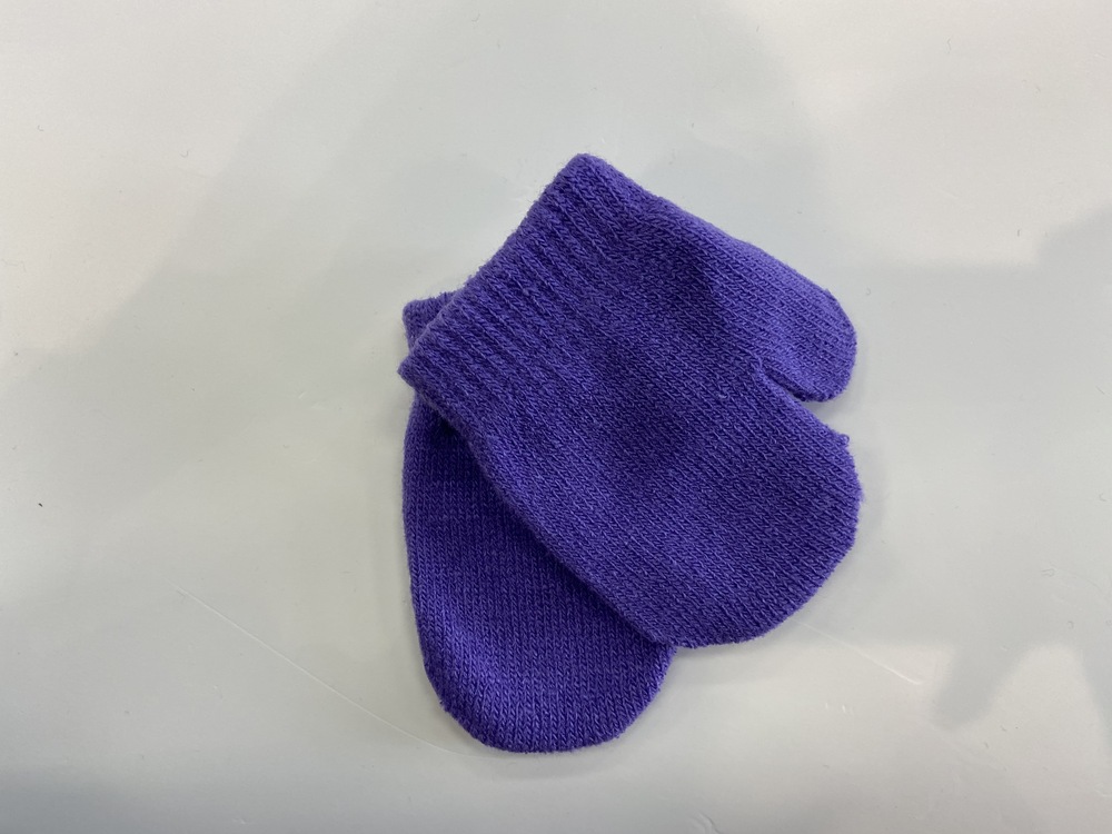 Purple Toddler's Mitten - Alphabet Soup