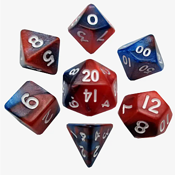 Mini Red & Blue Dice