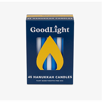 Blue & White Hanukkah Candles