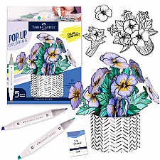 Pop-up Coloring Pansy