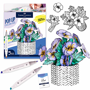 Pop-up Coloring Pansy