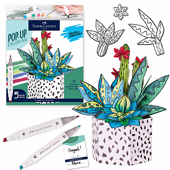 Pop-up Coloring Succulent