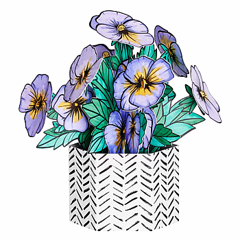 Pop-up Coloring Pansy