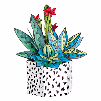 Pop-up Coloring Succulent