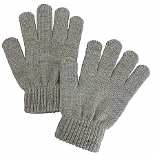 Grey School Days Gloves