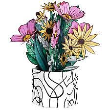 Pop-up Coloring Wildflowers